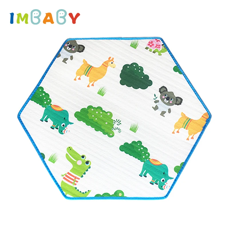 IMBABY детский игровой коврик нескользящий EPE хлопковый игровой коврик для манежа для новорожденных игровой коврик для палатки детский игровой коврик для палатки