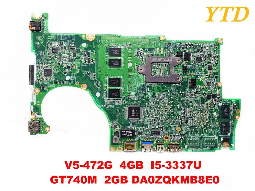 Original for ACER V5-472G laptop motherboard 4GB I5-3337U GT740M 2GB DA0ZQKMB8E0 tested good free shipping | Компьютеры и офис