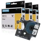 3 упаковки, совместимые с Dymo Rhino этикетки ленты 18443 виниловые этикетки 9 мм * 5,5 м для Rhino 5200 4200 6000 и LabelManager этикетки производители