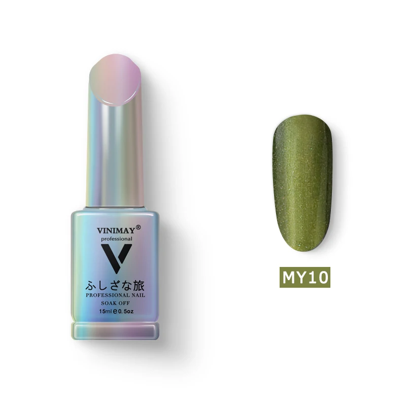 MY10 VINIMAY Гель-лак для ногтей "кошачий глаз" vernis полуперманентный УФ-гель для ногтей лак-праймер впитывающийся Гель-лак для ногтей Полировочный Гель для маникюра - Цвет: MY10