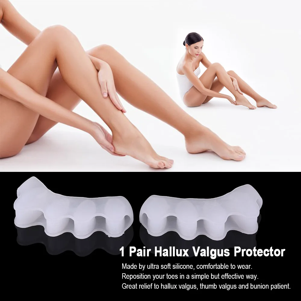 Силиконовый Bunion Hallux вальгусный протектор сепаратор для пальцев ноги разделитель