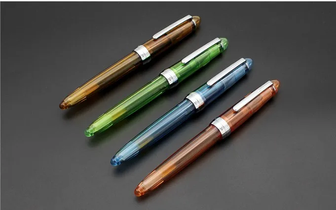 1 шт./лот Jinhao прозрачная гелевая ручка серебристая клипса хорошее качество 0 5 мм