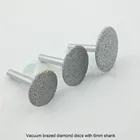 DIATOOL 3 шт.компл. Вакуумные Паяные алмазные режущие диски с 6 мм хвостовиком (25 мм + 30 мм + 35 мм) Мини-пила для резьбы