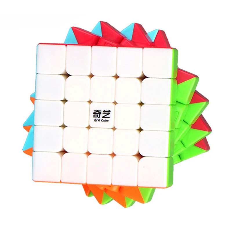 

QiYi 5x5x5 Profissional Magic Cube Competition Speed Puzzle Cubes Toys For Children Kids cube Game-specific 6 Colors