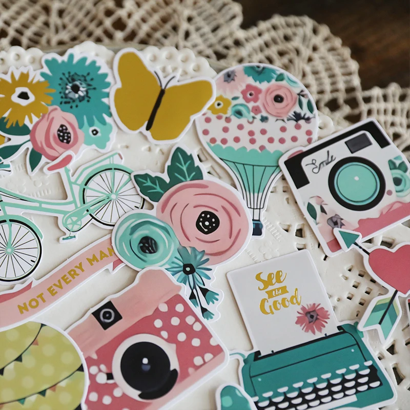 ZFPARTY 33 шт. Love Cardstock высечки бумажные наклейки для скрапбукинга Happy Planner создание