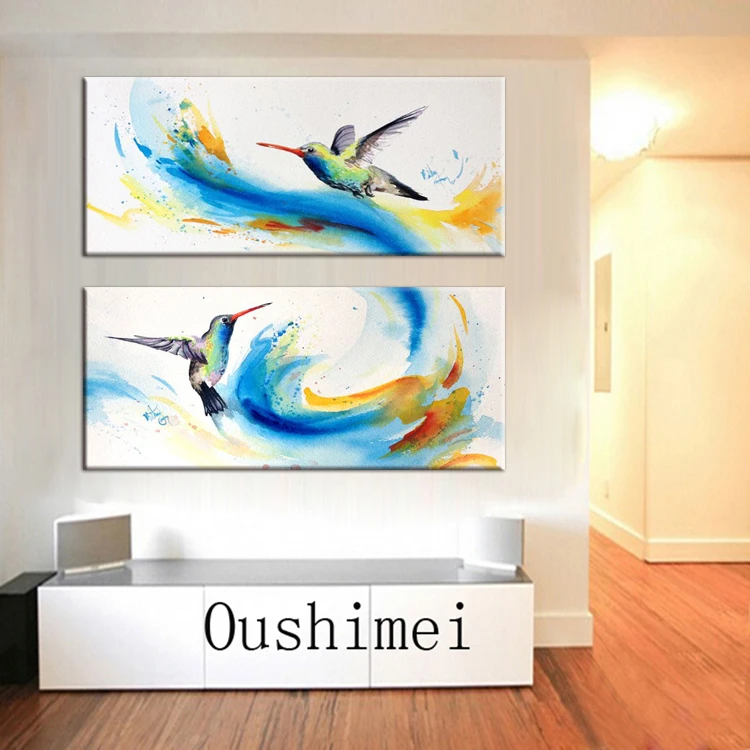 Навыки художника ручная роспись высокое качество Современная птица холст