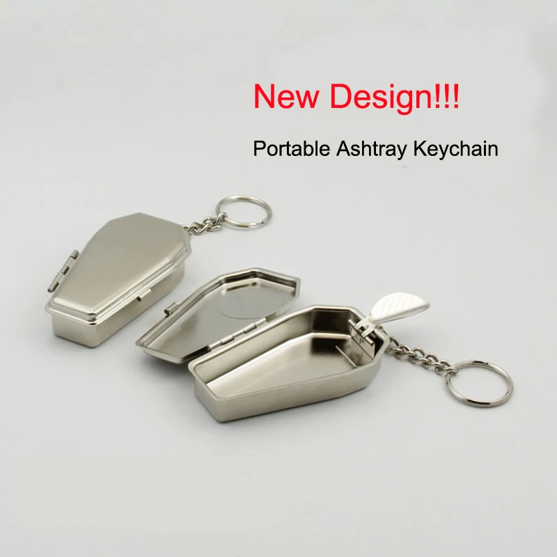 Автомобиль творческий пепельница гробы Tabut Форма Портативный Металлическая