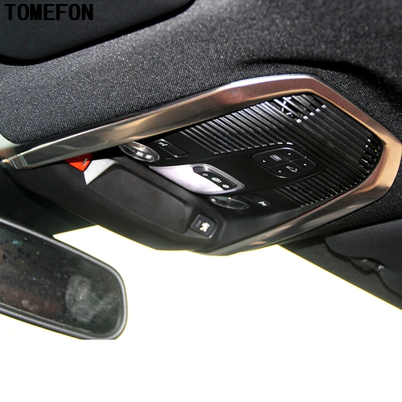 TOMEFON для Peugeot 3008 GT 2016 2017 2018 нержавеющая сталь передсветильник задняя лампа чтения