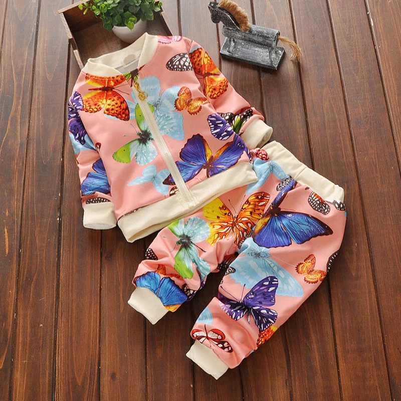 Осенняя одежда HH для маленьких девочек комплект из двух предметов детской одежды