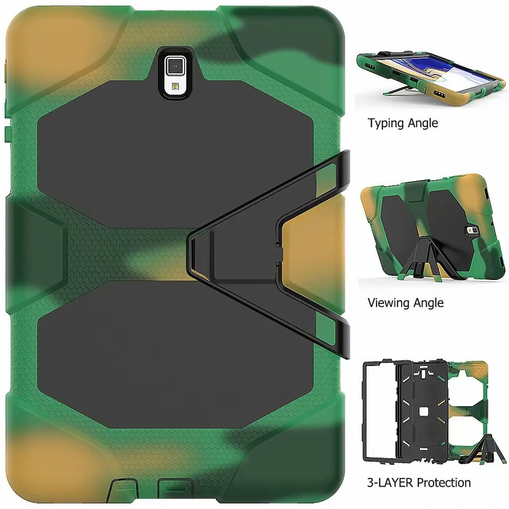 Case For Samsung Galaxy Tab S4 10.5 T830 T835 T837 Heavy Hybrid Armor Hard PC Soft Rubber Full Body Protective Cover Shell | Компьютеры и