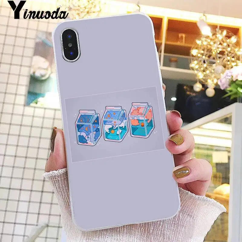 Yinuoda Kawaii японский клубничный молочный пищевой чехол для телефона iPhone 8 7 6 6S Plus X XS MAX