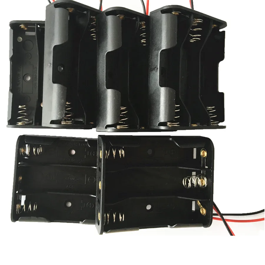 Оптовая продажа батарейный блок 4 5 в 3XAA 3XLR6 3X1.5V корпус батарейного отсека 3AA с 6