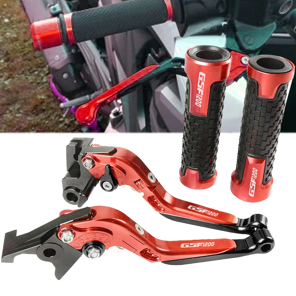 For Suzuki Bandit GSF1200 1996 2000 Accessories Motorcycle CNC Aluminum Pivot Foldable Brake Clutch Levers Handle bar Hand Grips|Тормозные