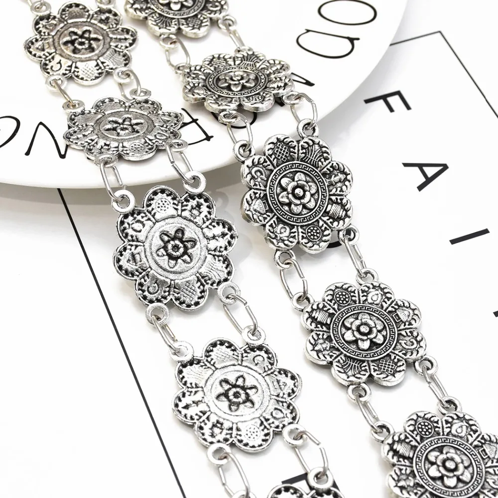 Модные антикварные цыганские Ретро Цветные звенья цепочка для живота Пояс на
