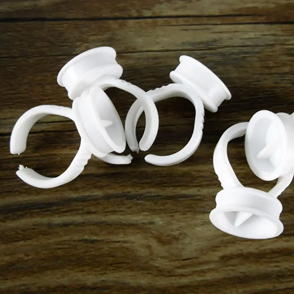 100 шт модный одноразовый держатель для наращивания ресниц кольца пластиковый