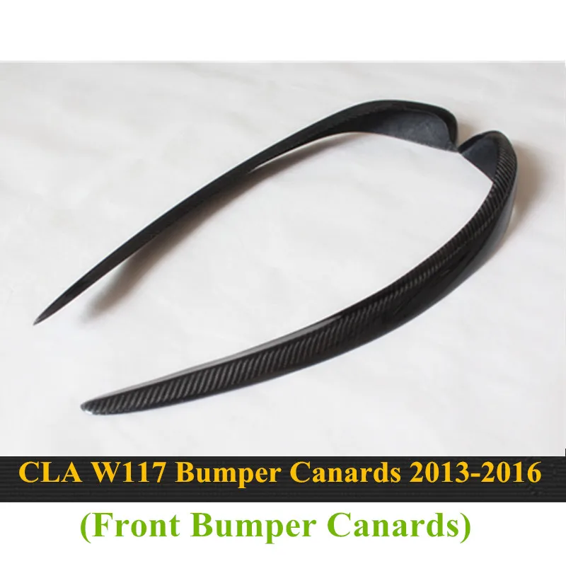 Для Mercedes Benz CLA W117 бампер из углеродного волокна Canards класс W117 CL180 CLA200 CLA250 cl45 AMG 2013- сплиттер лоскут Canard