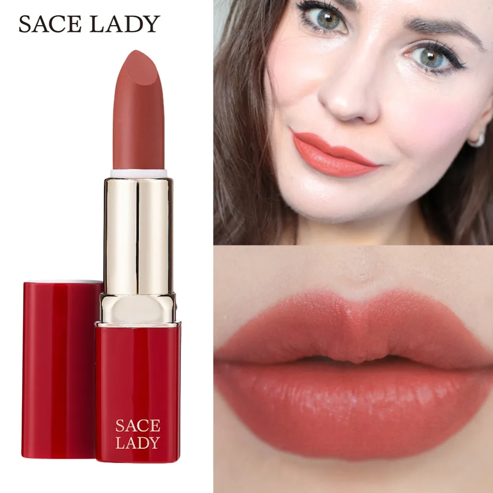 SACE LADY матовая губная помада водостойкая макияж 12 видов цветов Обнаженная