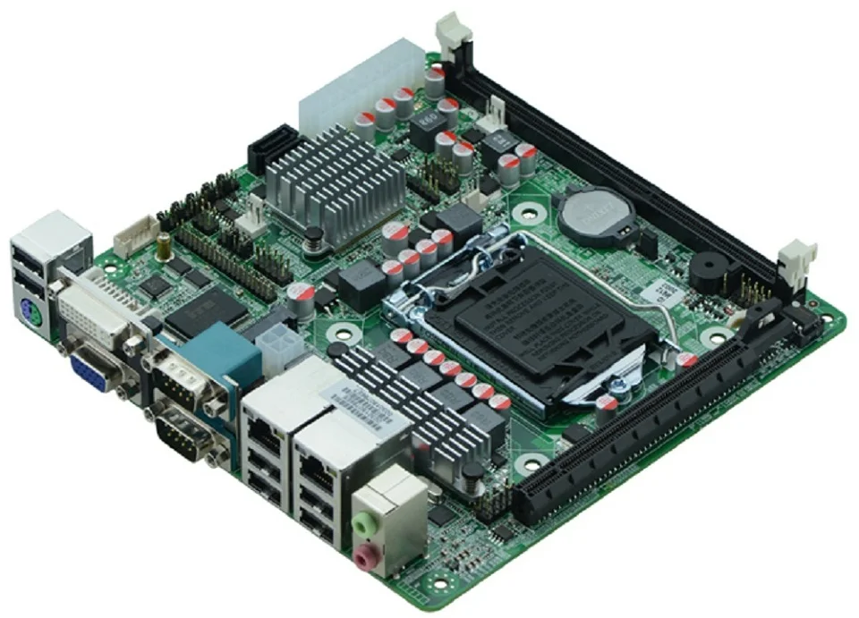 MINI_ITX промышленная Встроенная Материнская плата ITX_M61 поддержка LGA1155 Intel Core i3/i5/i7 Pentium 22 нм/32 нм процессор с 9* USB/6* COM