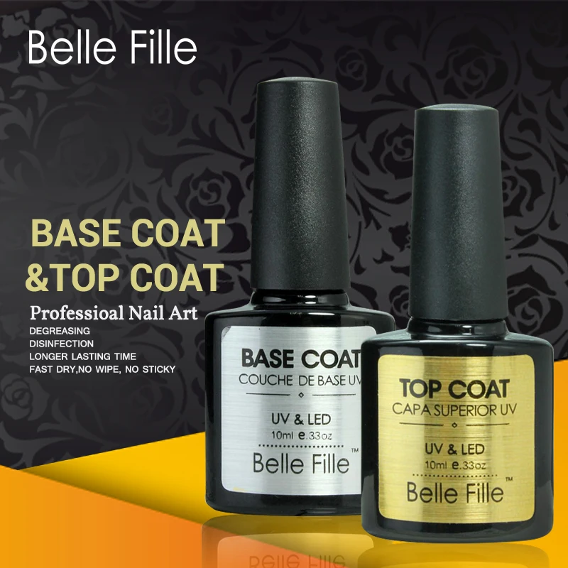 Belle FILLE УФ гель лак для ногтей матовый верхнее покрытие длинный последний