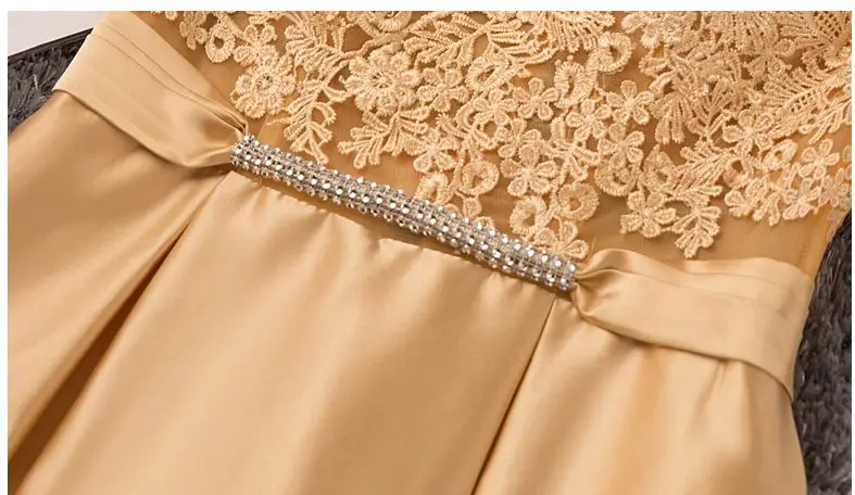 Vestido De festa casamento, Новое кружевное платье с открытой спиной, линия Румяна розового, золотого и серебряного цветов Королевский синий цвет Длинные платья подружек невесты элегантные damigella
