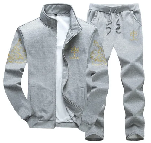 99-grey Большой Размер 7XL 8XL 9XL Брендовые мужские комплекты осень зима спортивный костюм Толстовка+ спортивные штаны Мужская одежда 2 шт. наборы спортивный костюм - Цвет: 99-grey