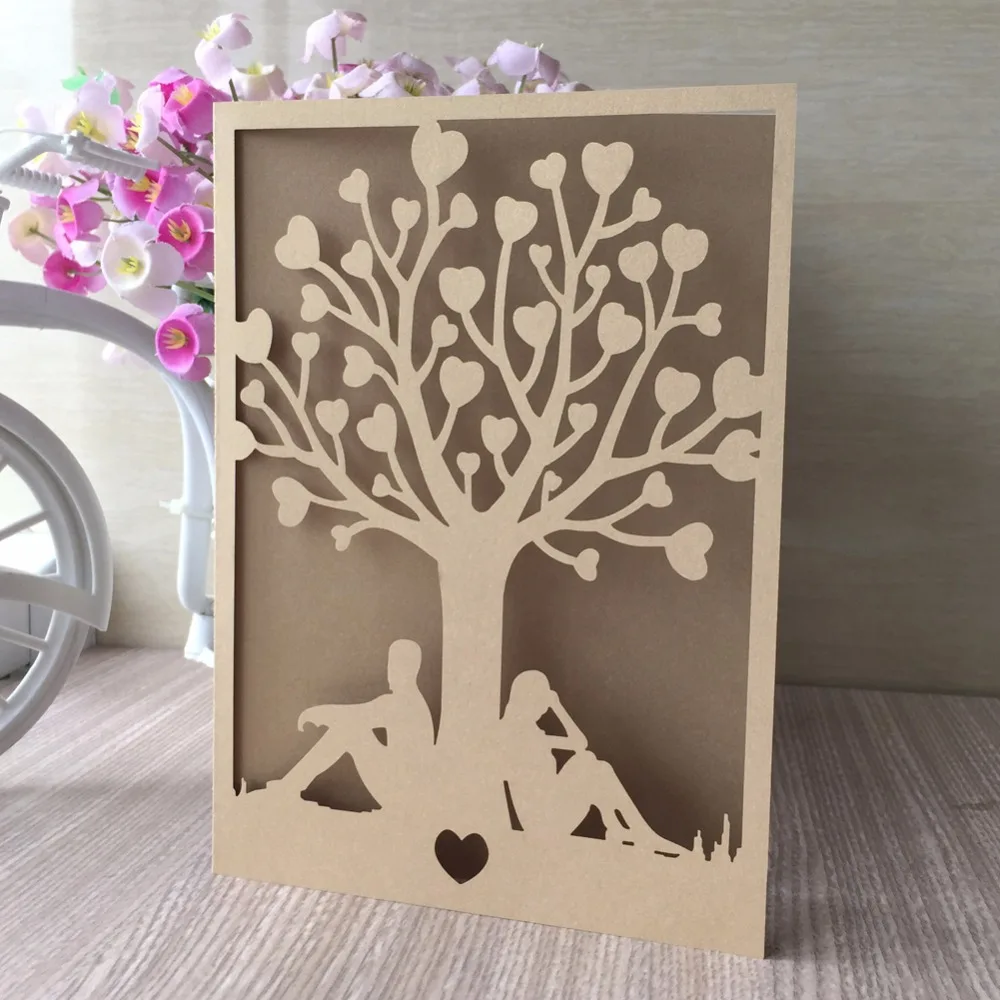 50 шт. свадебные приглашения в виде конверта|decorate card|laser cut invitacioneswedding invitation card envelope