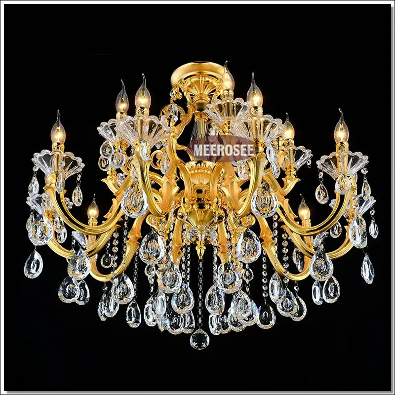 Фото Роскошная Золотая люстра осветительное приспособление Lustre Crystal hanging lamp Fitting luminaire Роскошная Золотая люстра осветительное приспособление Lustre Crystal hanging lamp Fitting luminaire