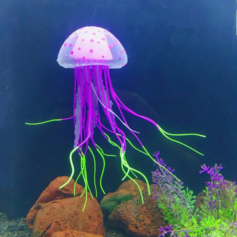 Аквариум Люминесцентная Медузы Fish Tank украшения Подлинные моделирование труба