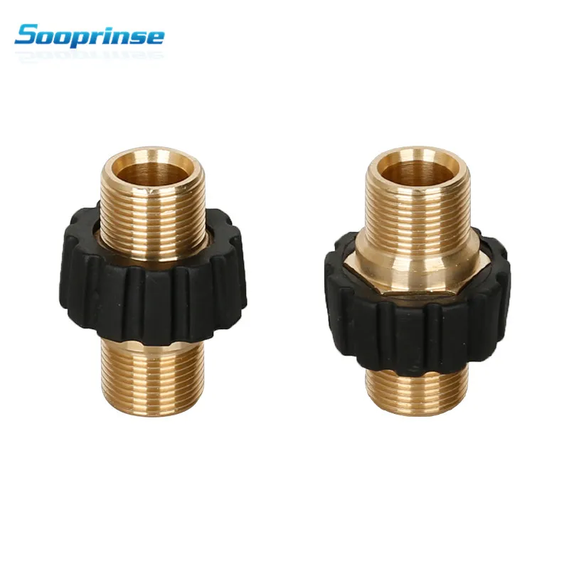 

Sooprinse high Pressure Washer Hose Quick Connector M22 Metric Male Thread Fitting tornador car accessories Garden Hose Fitting