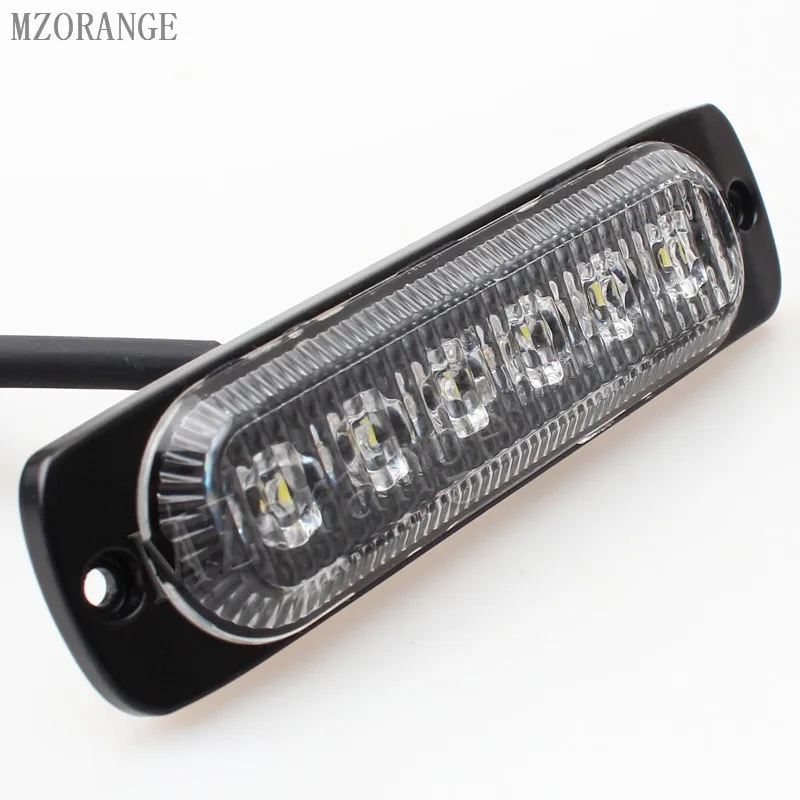 MZORANGE 6pc 6 светодиодный Водонепроницаемый 12/24V пульт дистанционного управления автомобиль Грузовик Аварийная Предупреждение светодиодный стробоскоп вспышка светильник мигающая лампа Дневной светильник