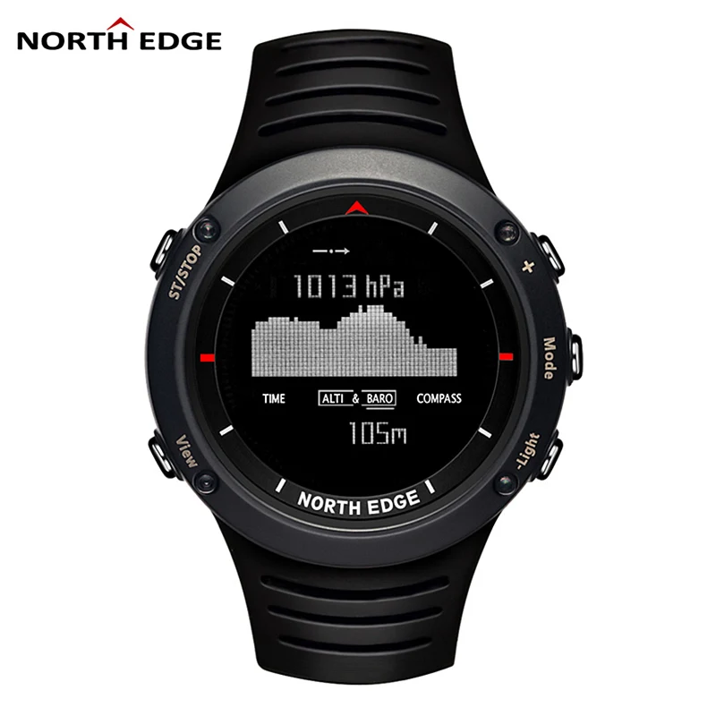 NORTH EDGE Брендовые спортивные мужские часы скалолазание бег плавание умные