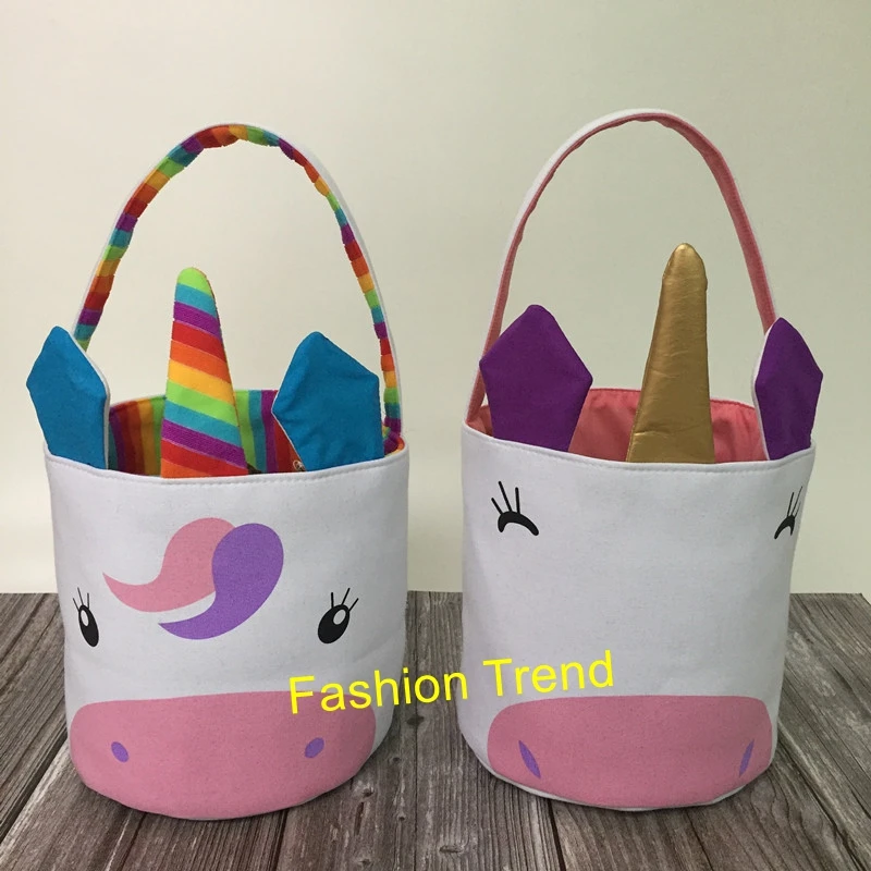 20 шт. / набор Оптовая продажа Новый персонализированный милый единороговый ведро на Пасху Отличное качество Низкая цена Кроличьи ведра