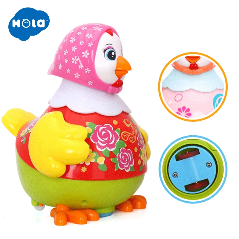 HOLA 6102 игрушки &quotЦыплята&quot Забавные несушки пение танцы электрическая курица