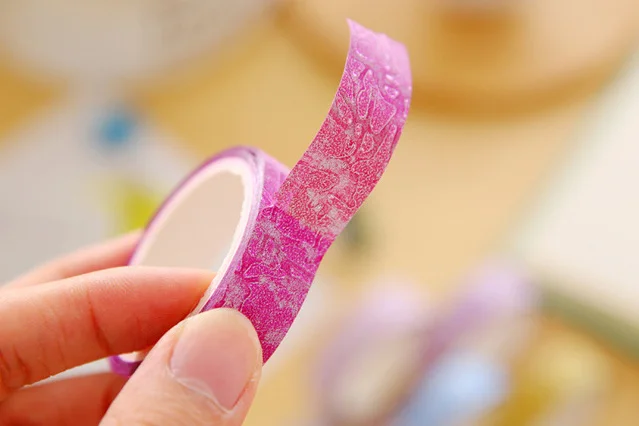 10 шт. декоративная Васи-лента с золотыми блестками | Канцтовары для офиса и дома