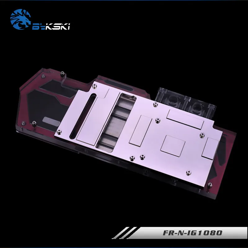 Bykski полный охват GPU водный блок для красочных iGame1080 1070 X TOP видеокарта с водяным