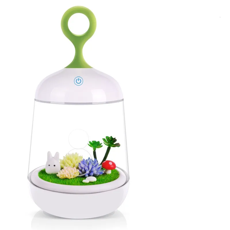 

Creative Butterfly Rabbit LED Night Light Micro Landscape Plant Creative DIY Night Lamp Small Gift USB Charging LED Colorful