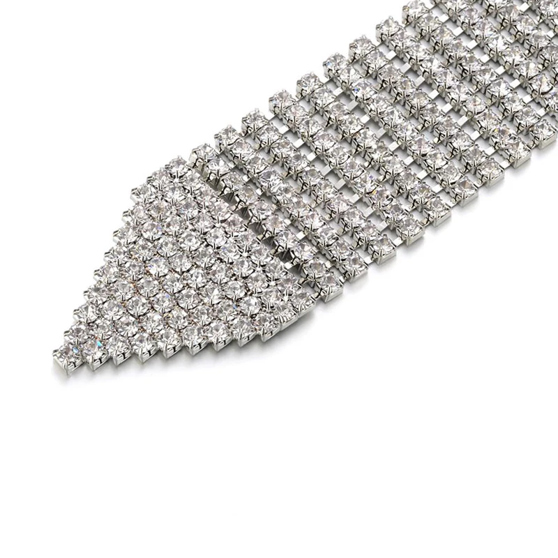 

New Luxury belts Women's crystal Chain Belt Full Rhinestone bride wide Bling Female Crystal Waist Wedding Belt accessories