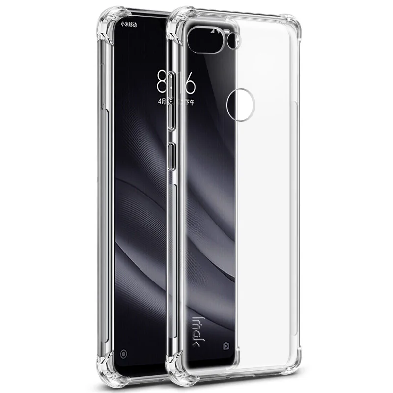 Xiaomi mi 8 Lite чехол IMAK Ударопрочный силиконовый мягкий прозрачный чехол из ТПУ для Xiaomi mi 8 mi 8 Lite - Цвет: clear