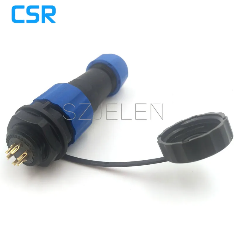 SD16 6 pin Открытый водонепроницаемый соединитель штепсельные вилки и розетки