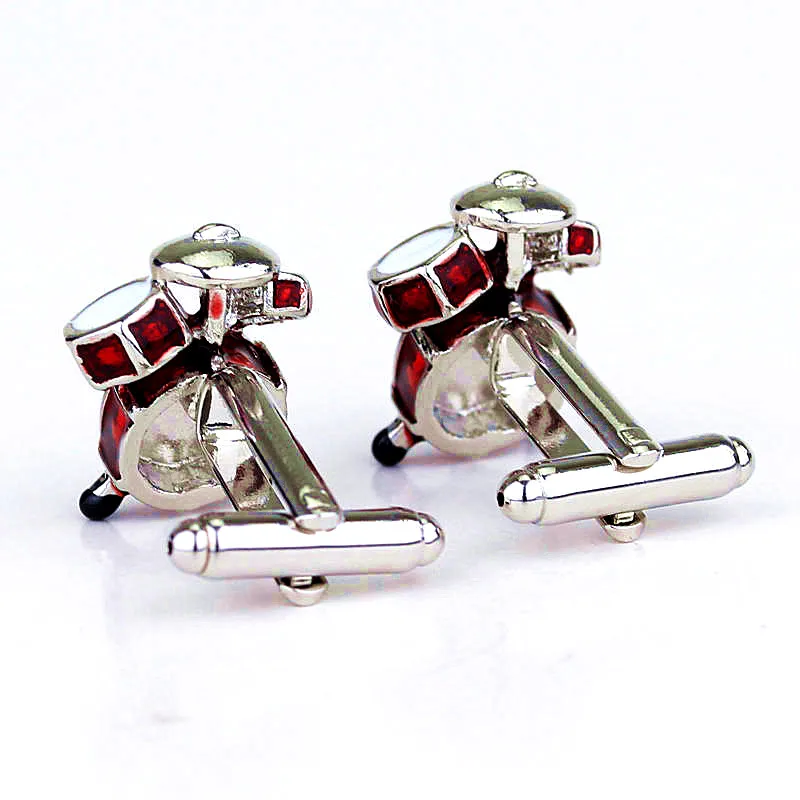 Creative Jewelry Musical instruments Drum Set Cufflinks for Men's Shirt Cuff Link Female Male Buttons Pins |