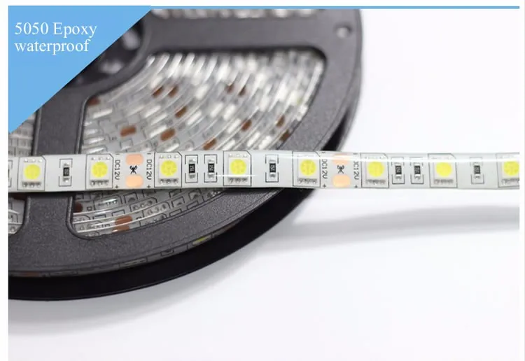 Светодиодный полосы 5050 RGB 300 светодиодный гибкий светодиодный лента Водонепроницаемый A+ 44-клавишный ИК Удаленный rgb-контроллер+ 12 V 5A 60 Вт Мощность адаптер питания ратификации CE& по ограничению на использование опасных материалов в производстве UL
