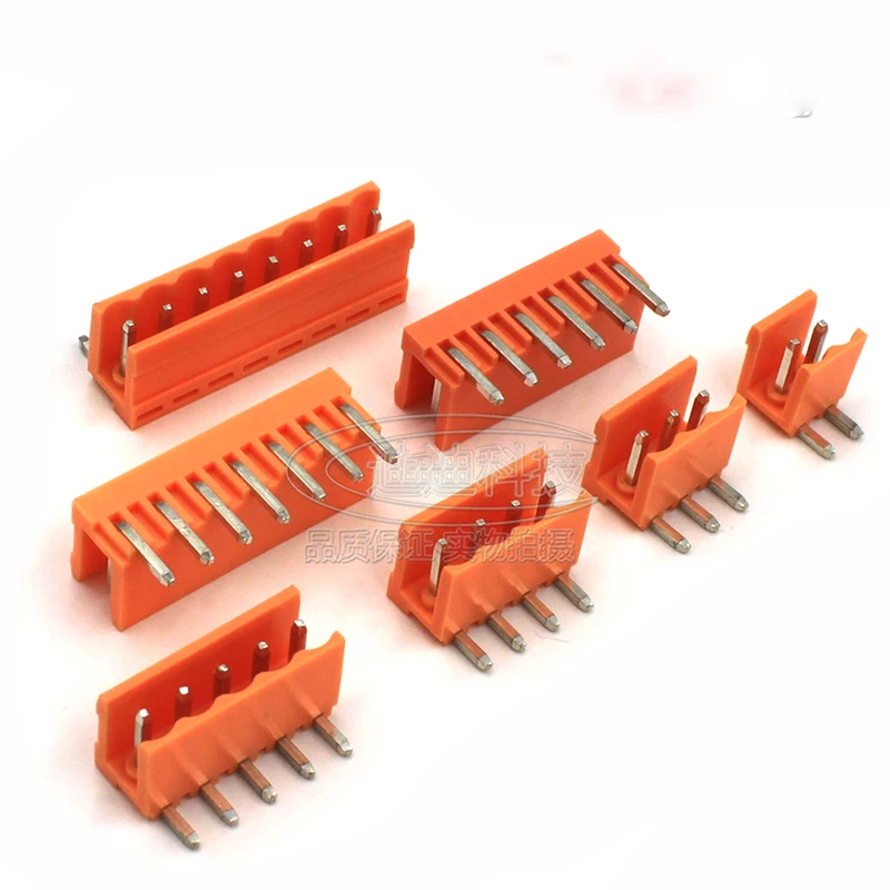 50 шт./лот штепсельная клемма PCB HT3.96R/V прямой контакт оранжевый 2P ~ 12P|pcb terminal|pin