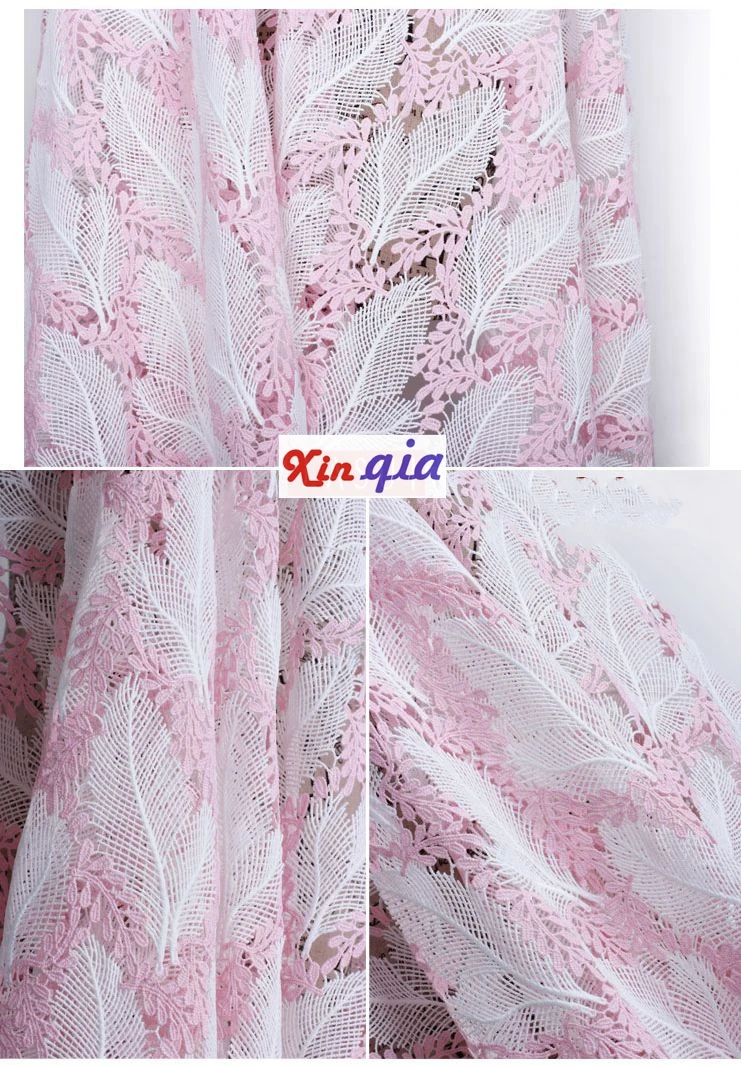Новинка 2017 года 1.2 м розовый Комплект синего цвета Off White 3D handworkembroidery Leaf