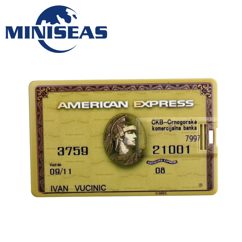 Miniseas Usb флеш-накопитель модель кредитной карты 4 ГБ 8 16 32 флешка карта памяти |