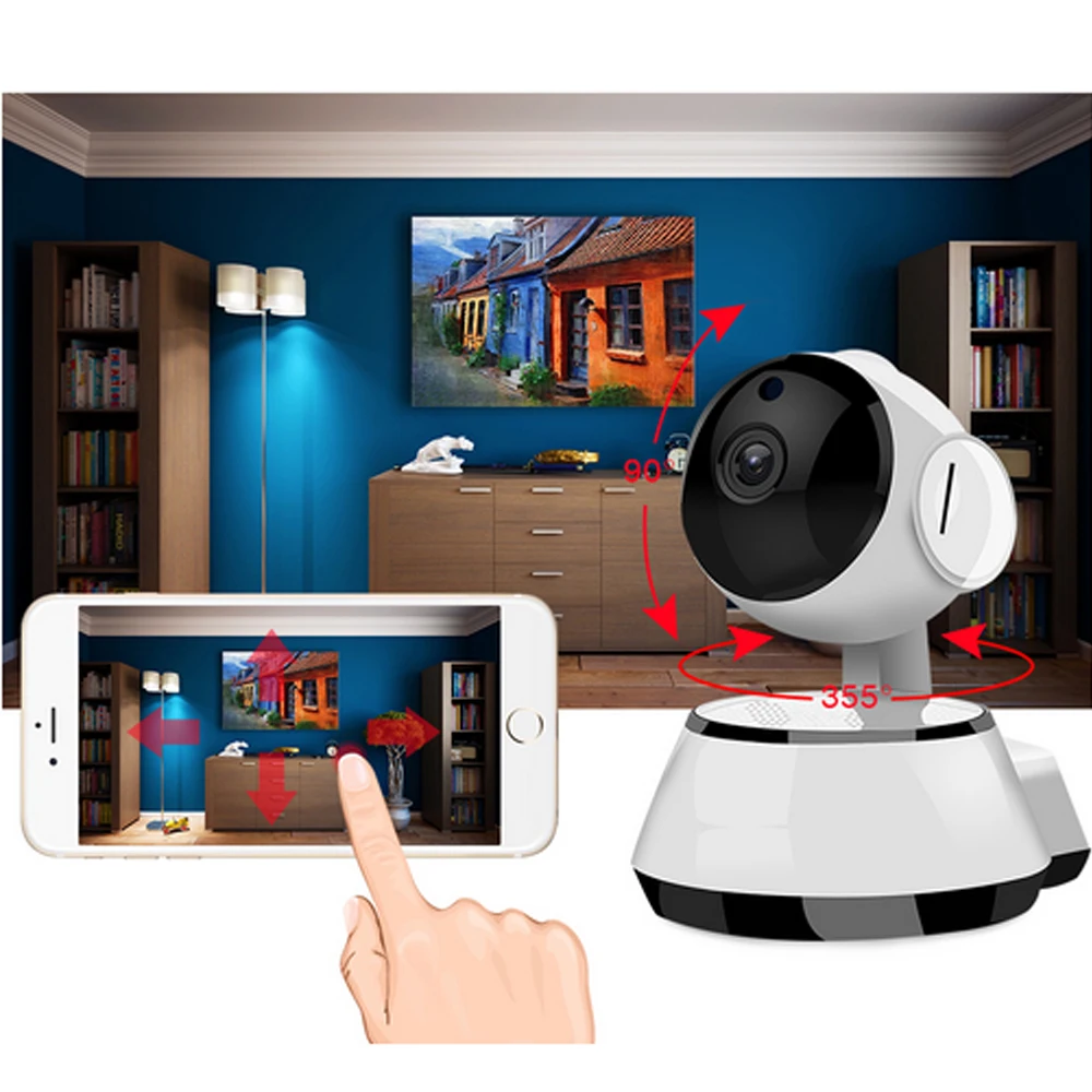 Беспроводная Wi Fi IP камера ZGWANG 720 двухстороннее видео охранная ночного видения для