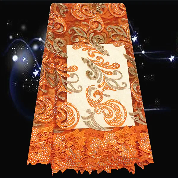 CDPN16 Stones material French lace fabric high quality free shipping Nigerian style net for party dress | Дом и сад