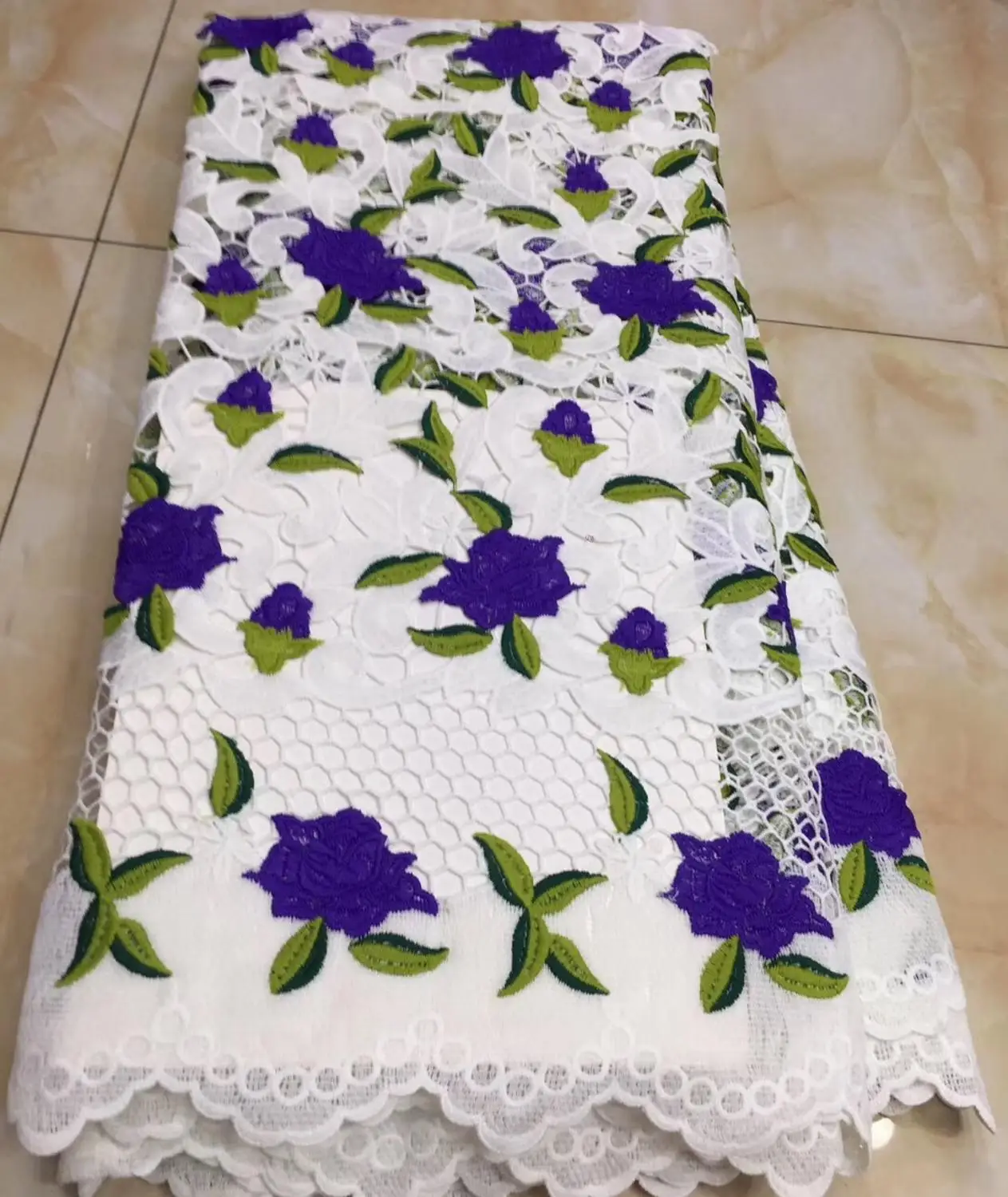 

Новое поступление, красивая Цветочная кружевная ткань из французского шнура, Нигерия, оптовая продажа, Тюлевая кружевная ткань для дубавеч...