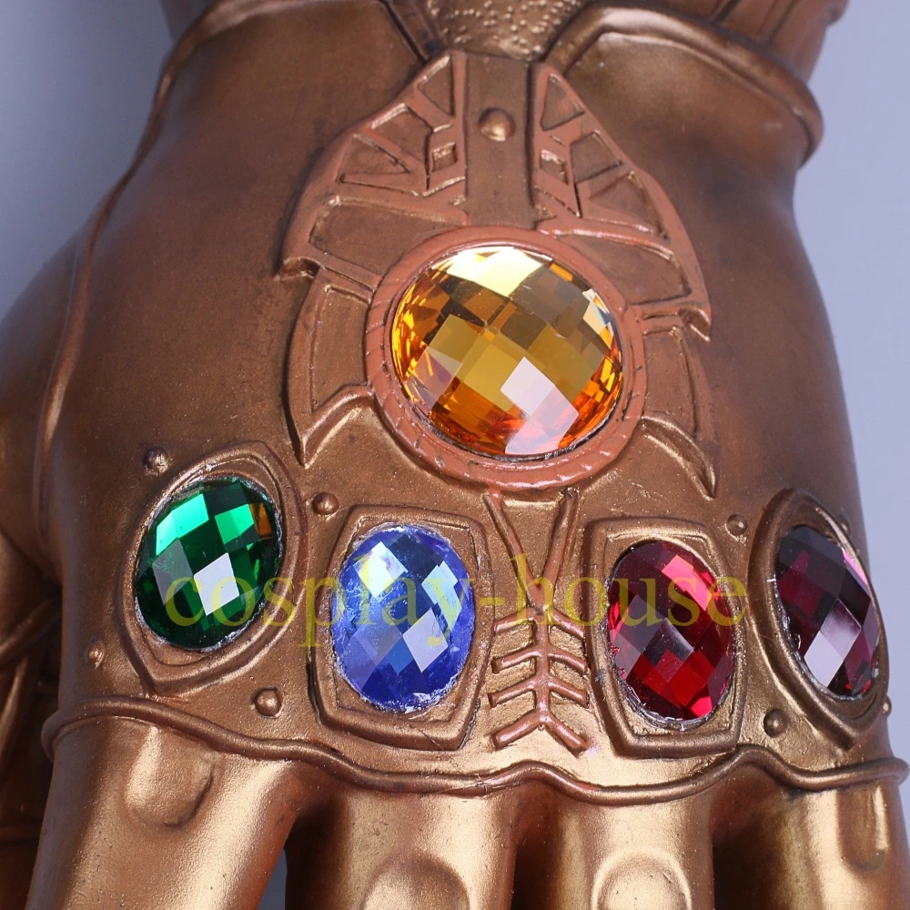 Cosplay Infinity Gauntlet перчатки Таноса Gold Stud Хэллоуин Prop New|halloween props|halloween cosplayhalloween gloves |