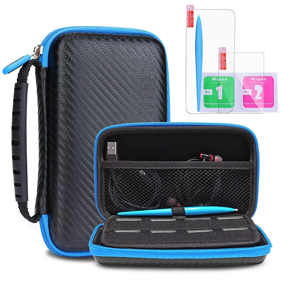 Защитная пленка для экрана Nintendo 2DSXL LL с сенсорной ручкой и отделением хранения