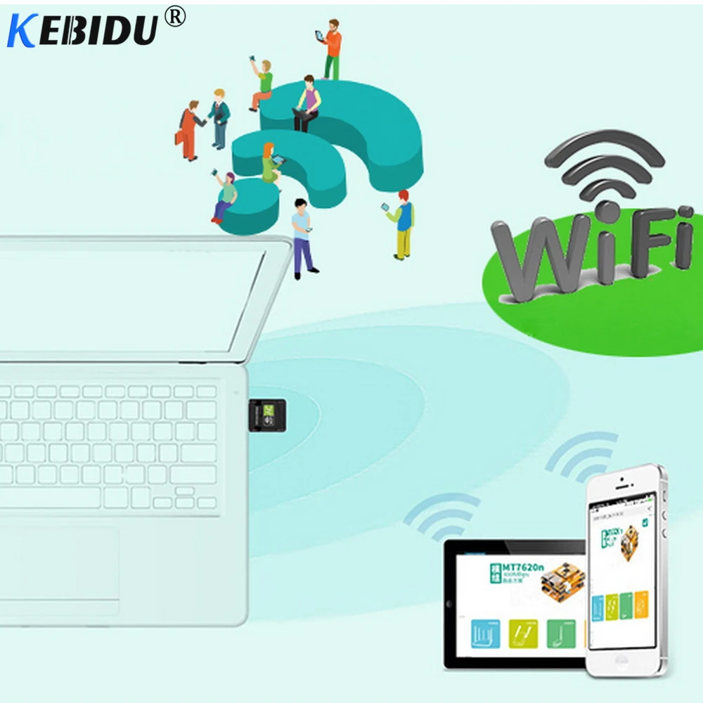 Беспроводной адаптер kebidu 600 Мбит/с новая версия приемник Wi Fi 2 4 5 ГГц USB 802.11n/g/b